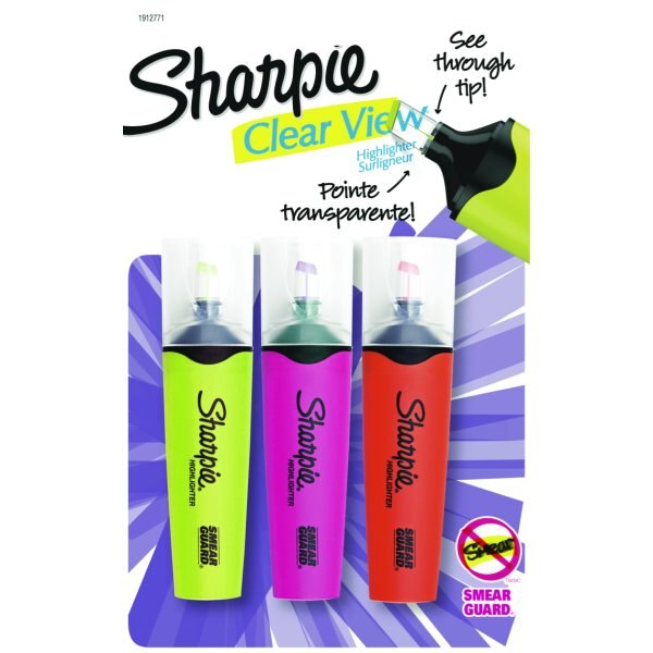 Sharpie Clear View Highlighters, Assorted Colours